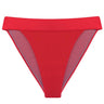 Tonic Red high waisted bikini bottom - yesUndress